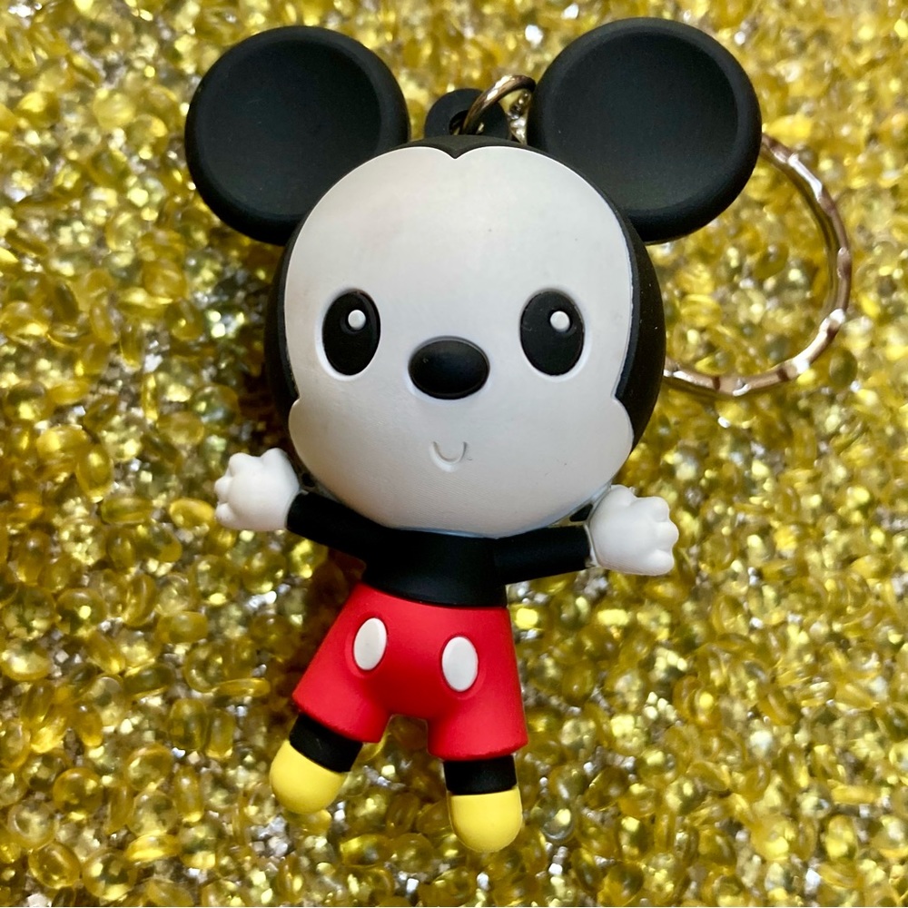 😻 3 for $13 3-D Baby Mickey Mouse keychain